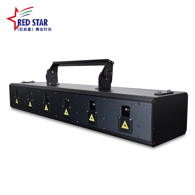 1 New Six-Eye RGB Laser Light with 30Kpps Scanning and DMX512 Control RG-297