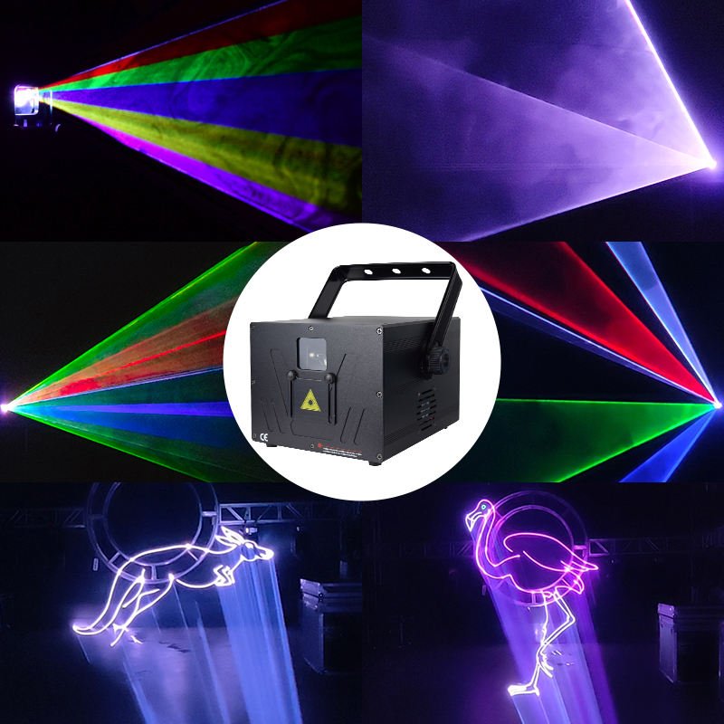 3W Full Color RGB Animation Laser Light with ILDA 30Kpps Scanning RG-741