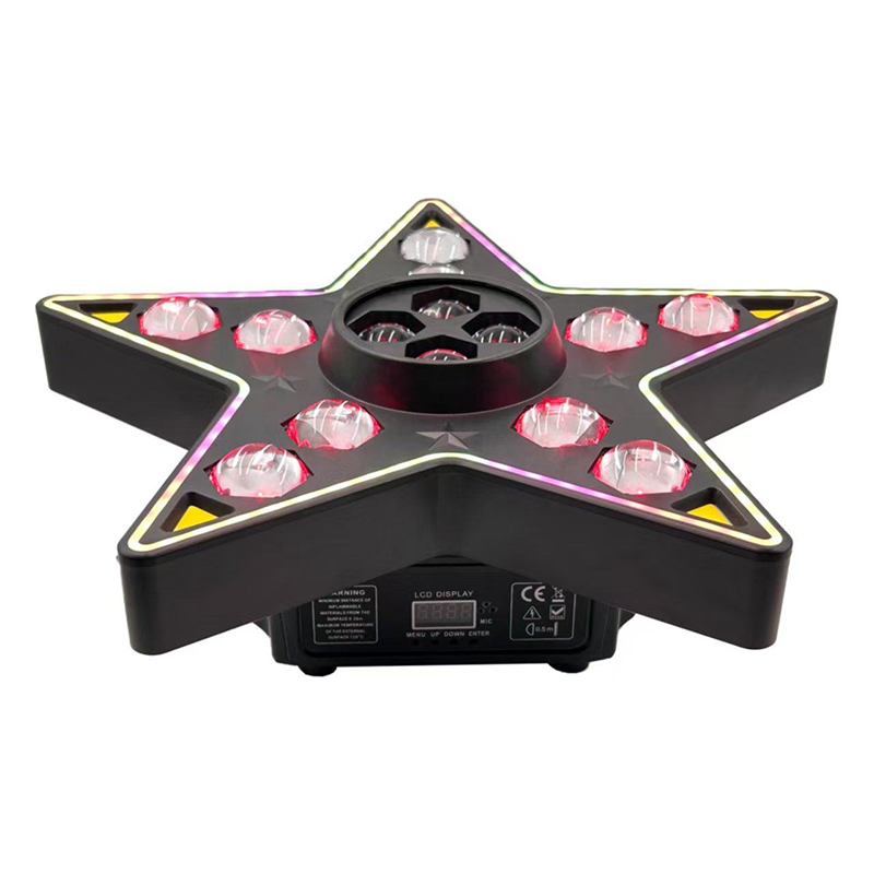 3 Five Star Beam Bee-Eyes Strobe 3-in-1 Effect Light RG-214