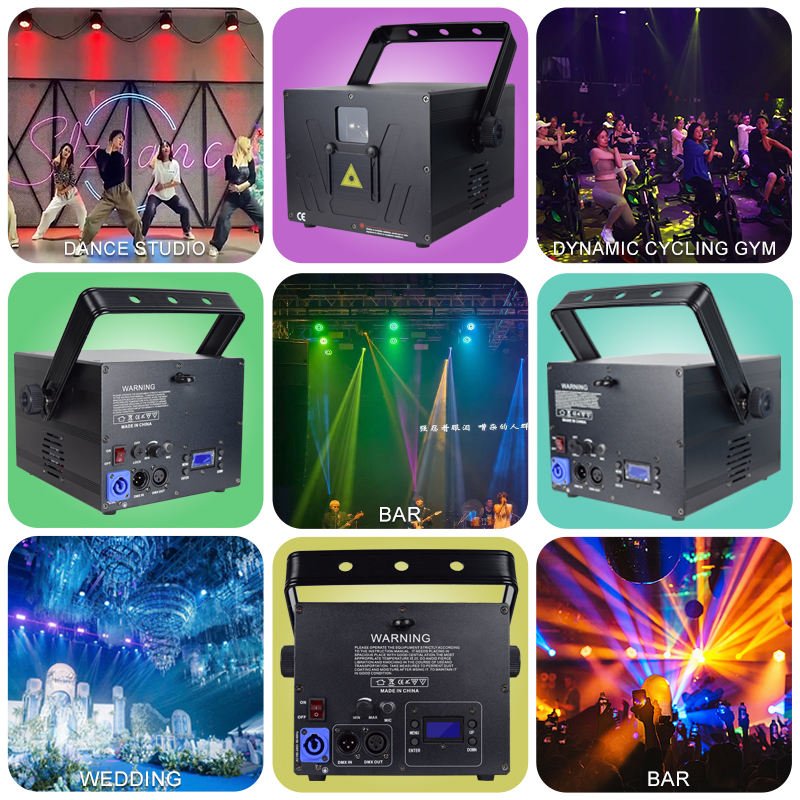 3W Full Color RGB Animation Laser Light with ILDA 30Kpps Scanning RG-741