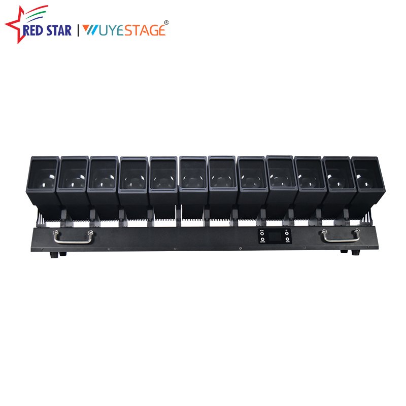 12×60W RGBW LED Swing Beam Zoom Moving Head Light with LED Strip RG-766