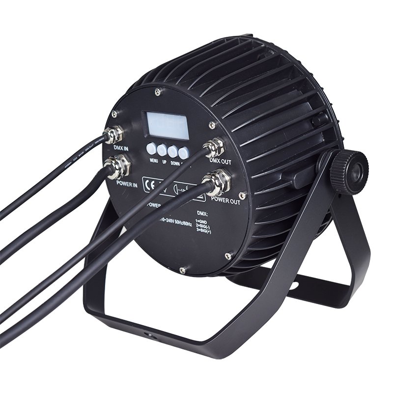 7/9-LED Waterproof Flat RGBW PAR Light with DMX512 Control RG-433
