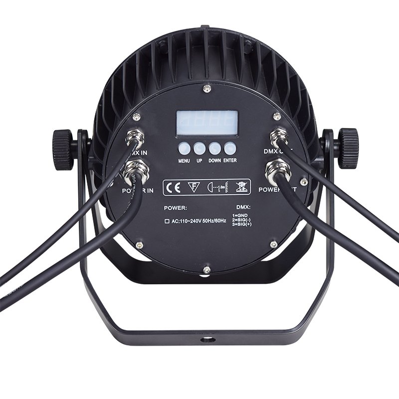 7/9-LED Waterproof Flat RGBW PAR Light with DMX512 Control RG-433