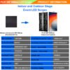P3.91 Outdoor 500×100mm LED Rental Display Panel