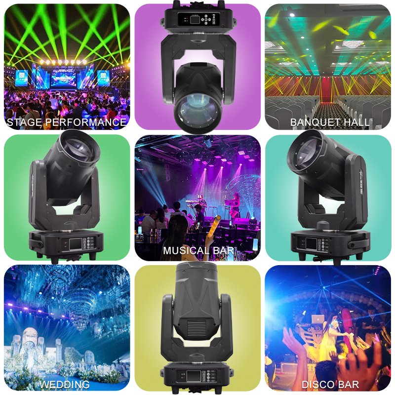 380W Beam Moving Head Light | Ultra Narrow Beam Stage Lighting Fixture RG-128 PLUS