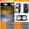 2-Head 200W COB Blinder Light with DMX512 Control (Customizable Warm White/RGB) RG-244D