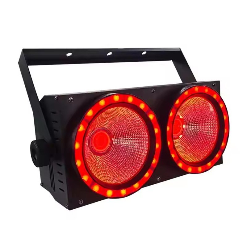 2-Head 200W COB Blinder Light with RGB Auxiliary Light and DMX512 Control RG-244G