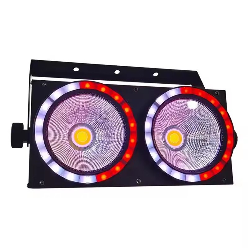 2-Head 200W COB Blinder Light with RGB Auxiliary Light and DMX512 Control RG-244G