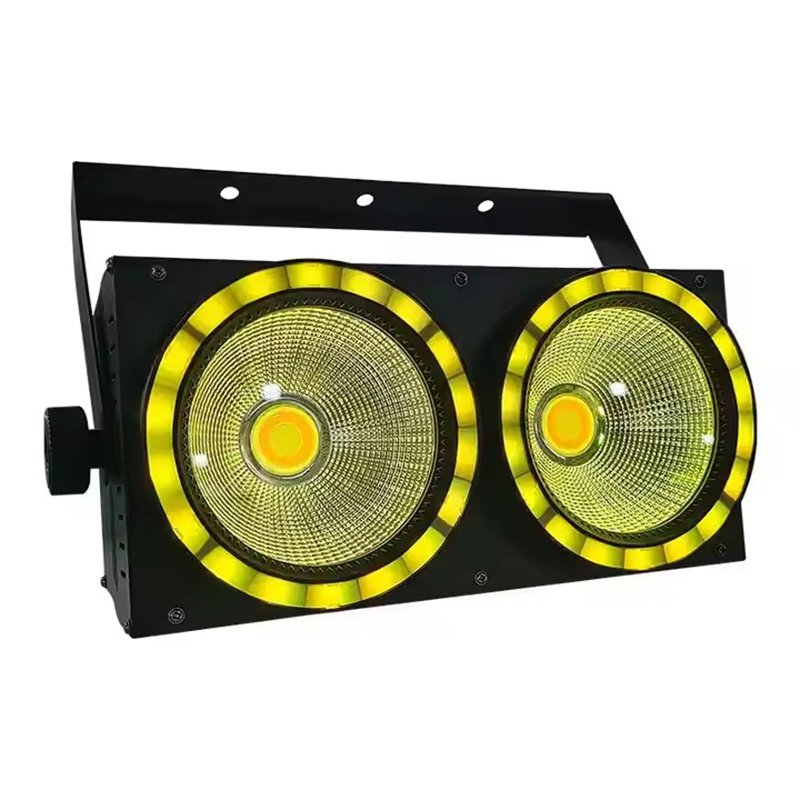 2-Head 200W COB Blinder Light with RGB Auxiliary Light and DMX512 Control RG-244G