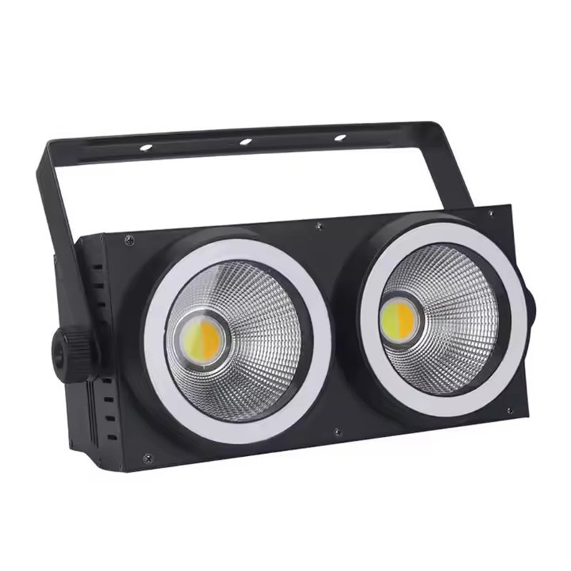 2-Head 200W COB Blinder Light with RGB Auxiliary Light and DMX512 Control RG-244G