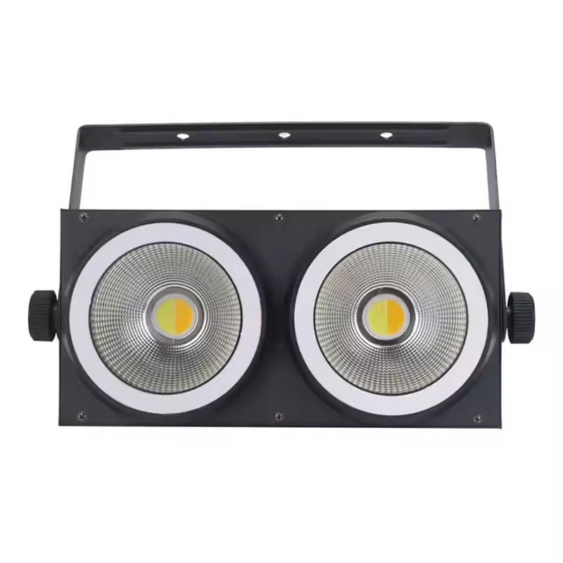 2-Head 200W COB Blinder Light with RGB Auxiliary Light and DMX512 Control RG-244G