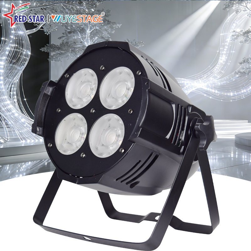 4-Eye Warm White COB LED Par Light with DMX512 Control for Stage, Weddings & Performance Halls RG-450