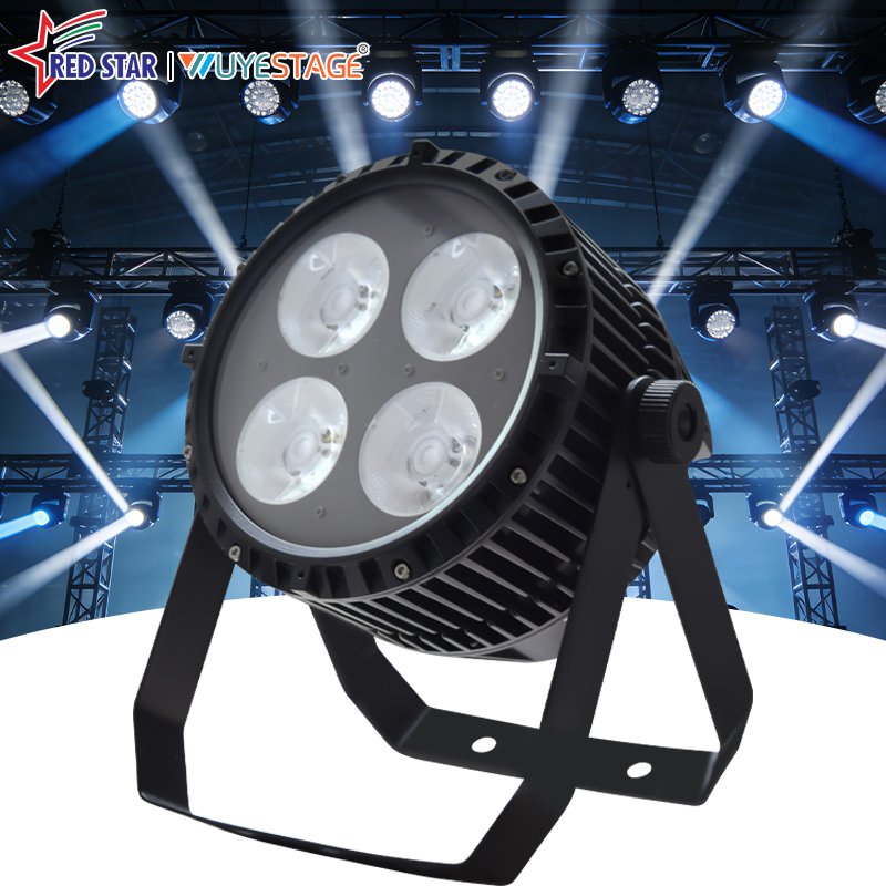 4-Eye COB Warm White Waterproof LED Par Light with DMX512 Control for Stage & Outdoor Events RG-451
