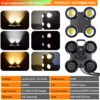 4-Eye Waterproof COB Blinder Light with DMX512 Control for Stage & Outdoor Events RG-244B