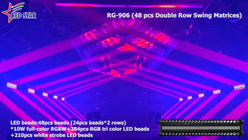 RG-906 400W RGBW LED Pixel Moving Head Bar Light with Strobe Effect for Stage Lighting