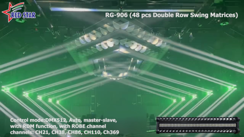 RG-906 400W RGBW LED Pixel Moving Head Bar Light with Strobe Effect for Stage Lighting