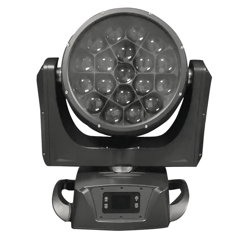IP65 Waterproof 19x40W RGBW 4-in-1 LED Bee Eye Moving Head Wash Zoom Light for Outdoor Stage Events