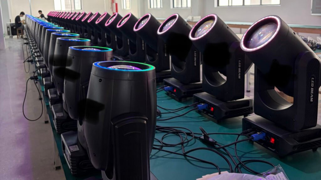 Factory Testing factory testing for beam moving head lights before shipment