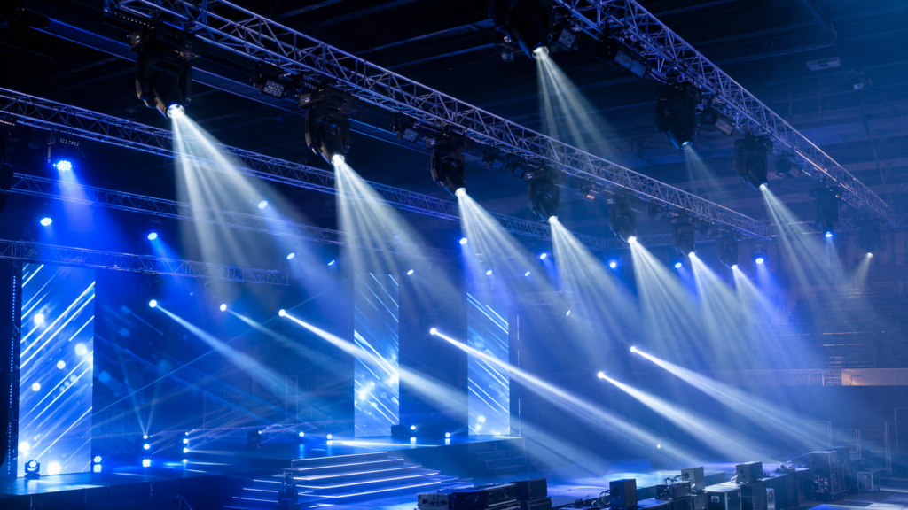 Hero best beam angle for moving head beam lights on a concert stage