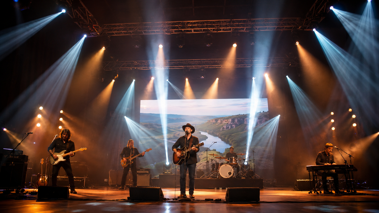 Best lighting for stage performances with front wash and beam fixtures
