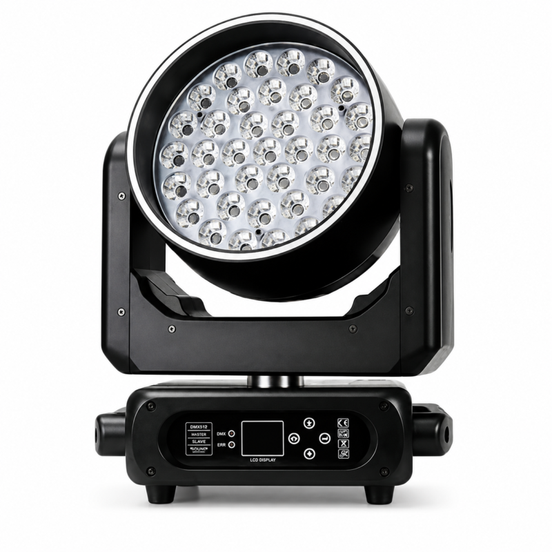 37x25W moving head wash with RGBW ring effects