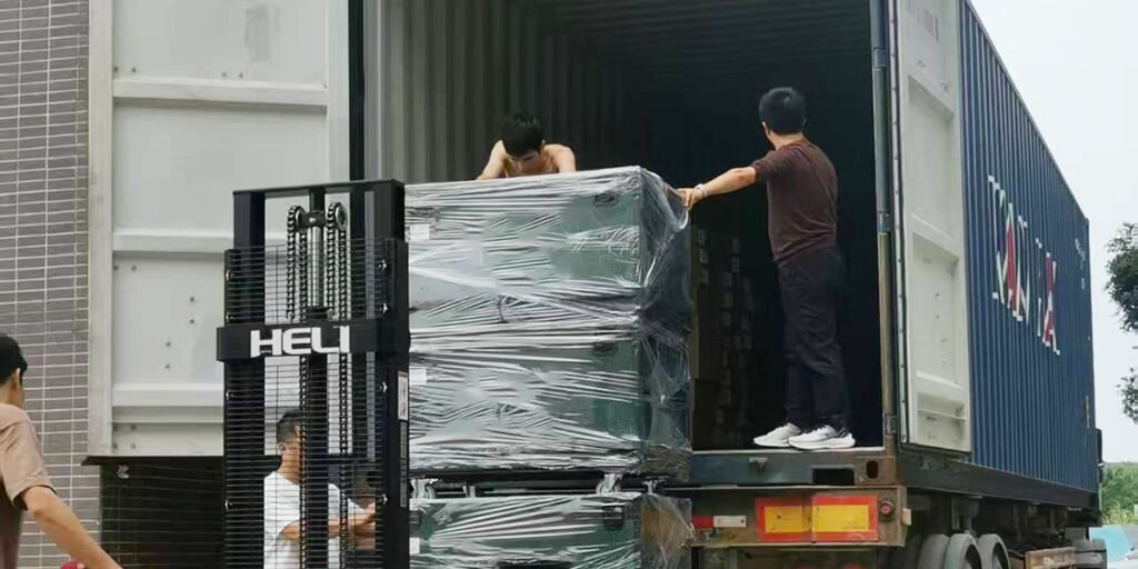 P3.91 rental LED display cabinets prepared for packing