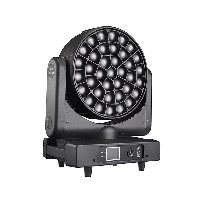 37x40W Focusing Bee Eye Moving Head Light — Unlit front view of 37-cell bee eye moving head lens array