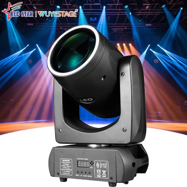 200W RGB beam light with gobo and RGB ring effects
