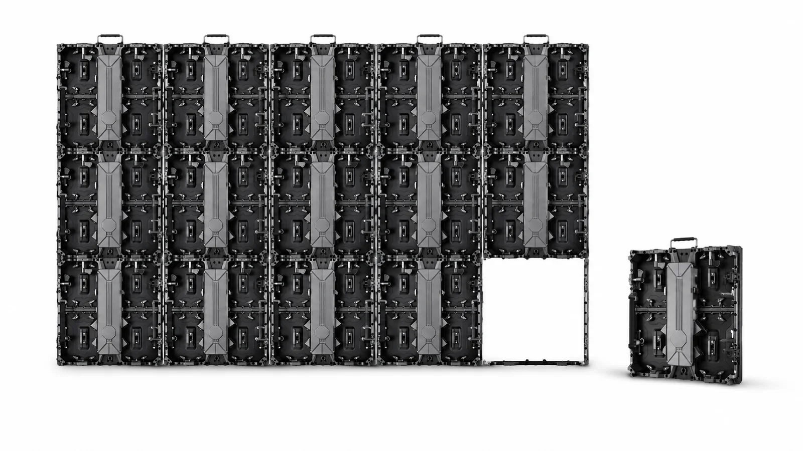 Complete P3.91 LED cabinets used for an LED wall calculation
