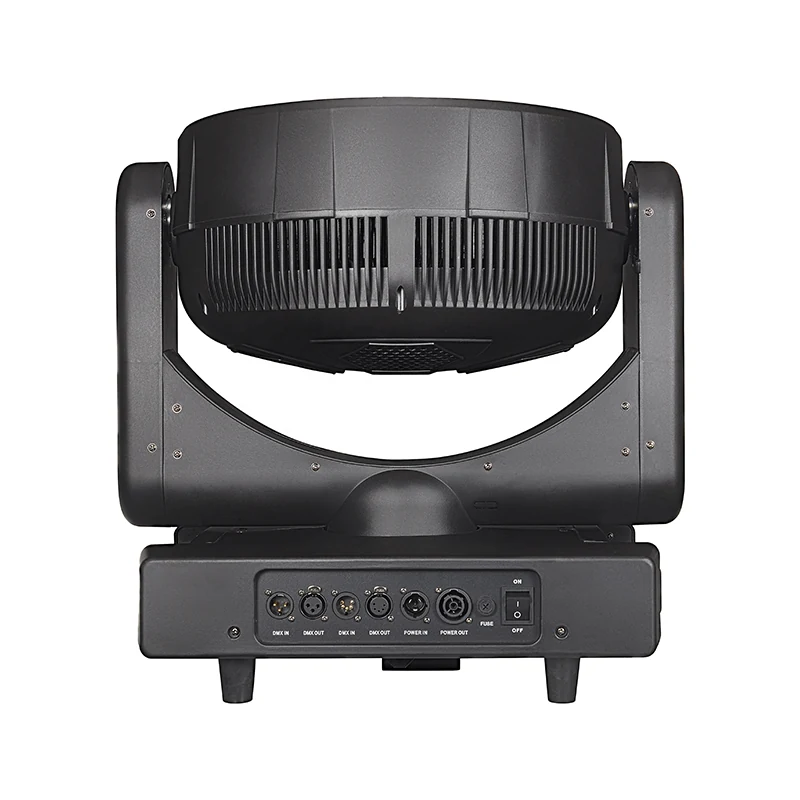 Rear power and DMX connection panel of bee eye moving head