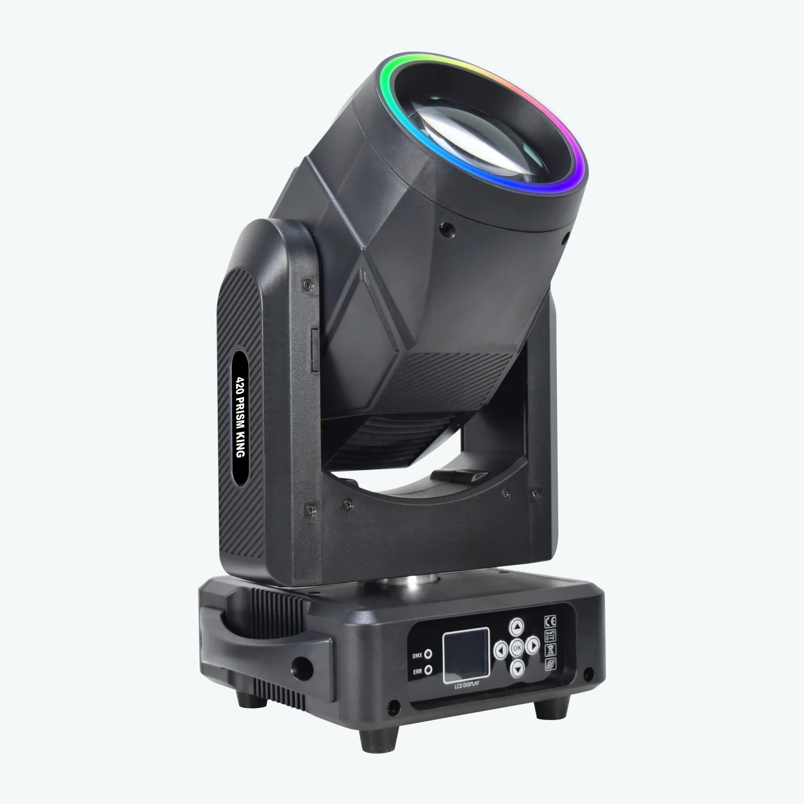 420 Prism King beam moving head light front angle