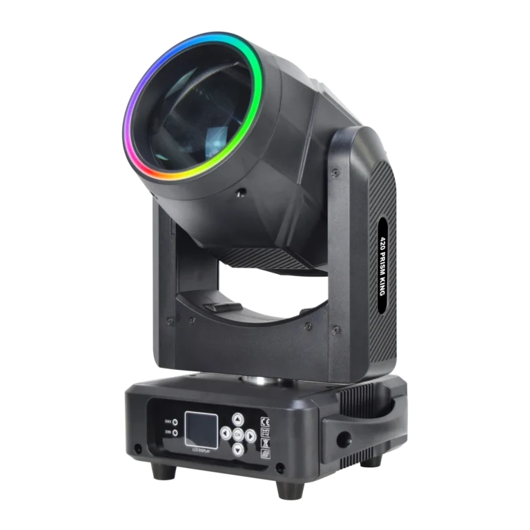 420 Prism King beam moving head light with RGB front ring