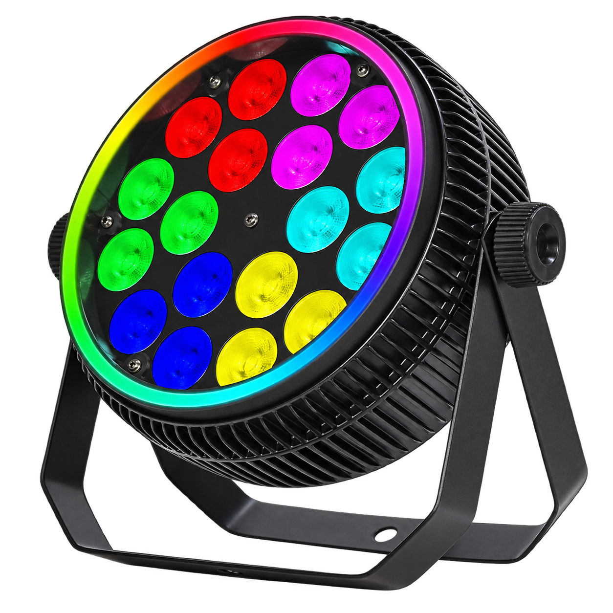 RG-317B mute LED PAR light with LED strip for DJ and wedding stage wash