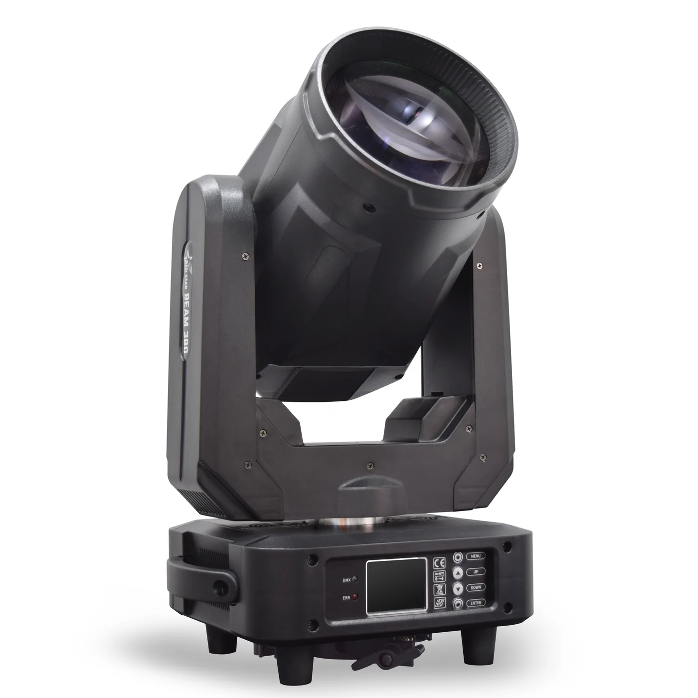 Opposite front angle of the 380W beam moving head