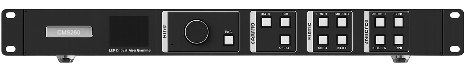 CMS260 LED video processor front panel
