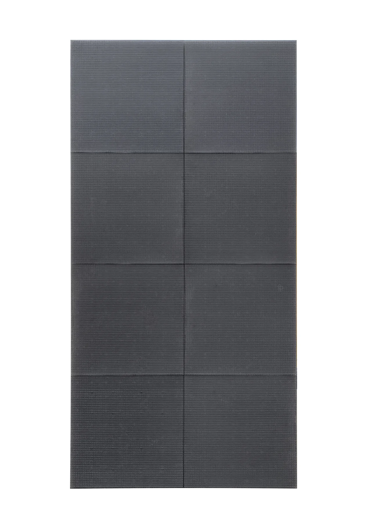 Front view showing the module layout of an interactive LED floor cabinet