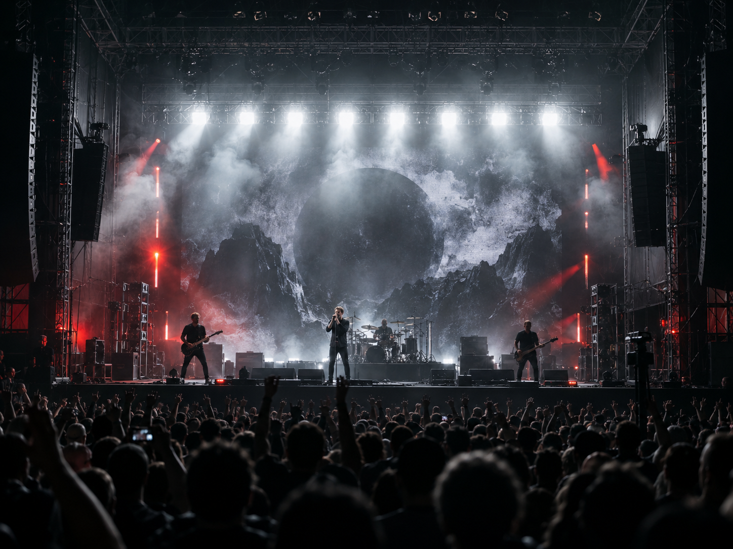 LED strobe lights used for concert and festival stage effects