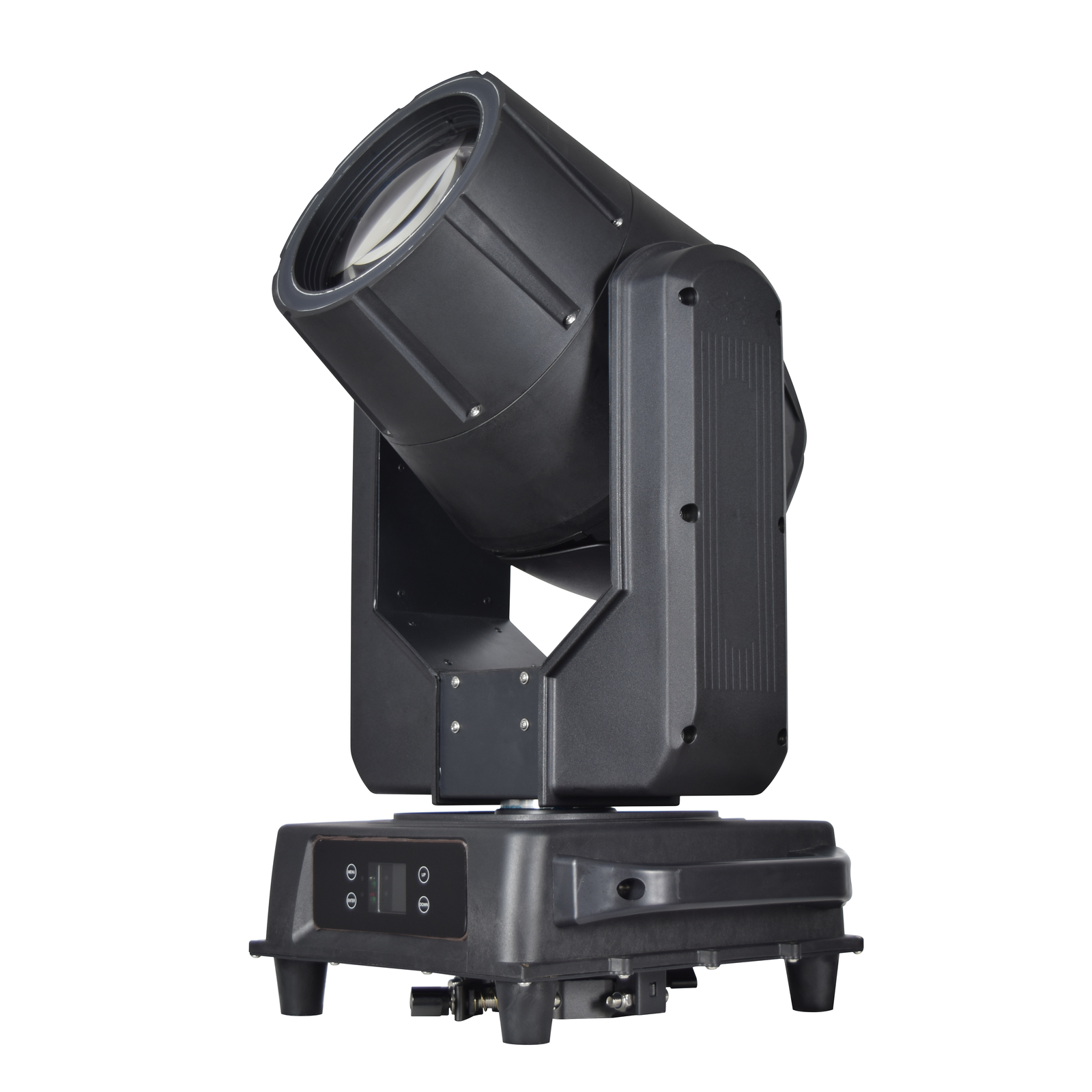 Side view of the moving head housing and support arms