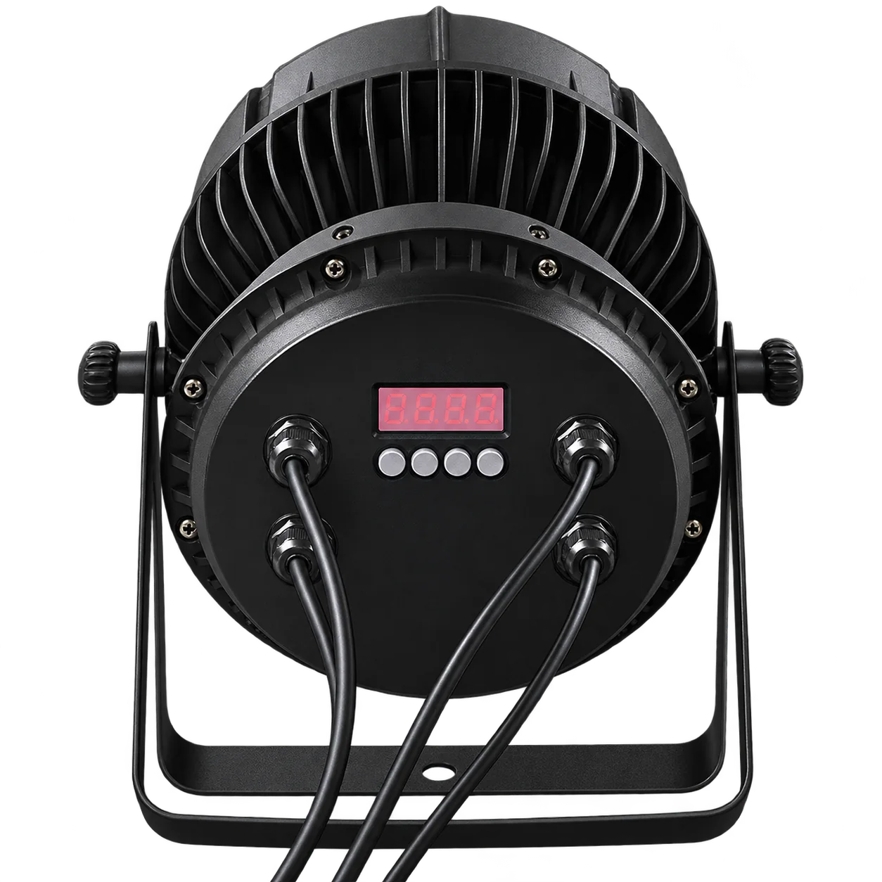 19x15W Waterproof RGBW Zoom PAR Light — Rear control panel and cooling structure of RG-246 zoom PAR light