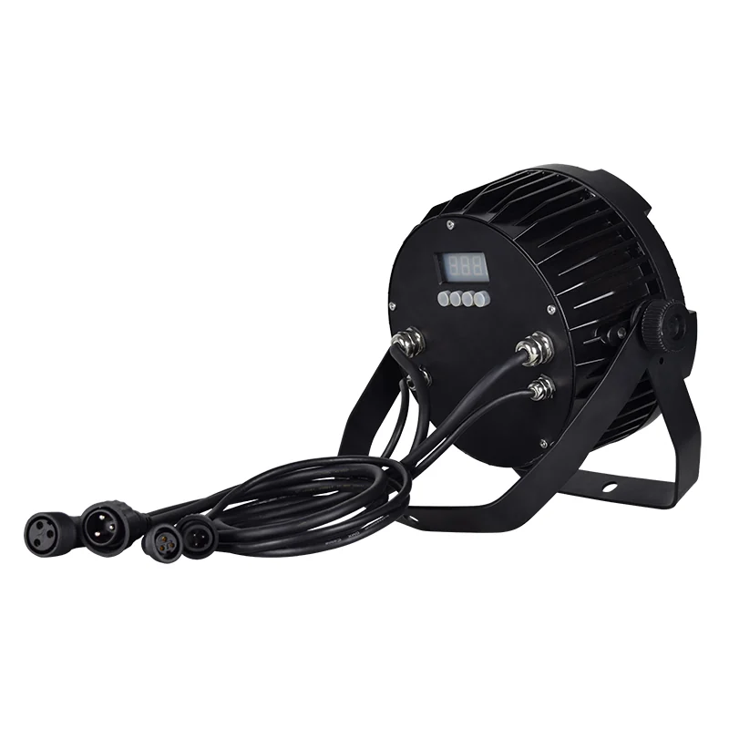 RG-312 rear angled view with power and DMX leads