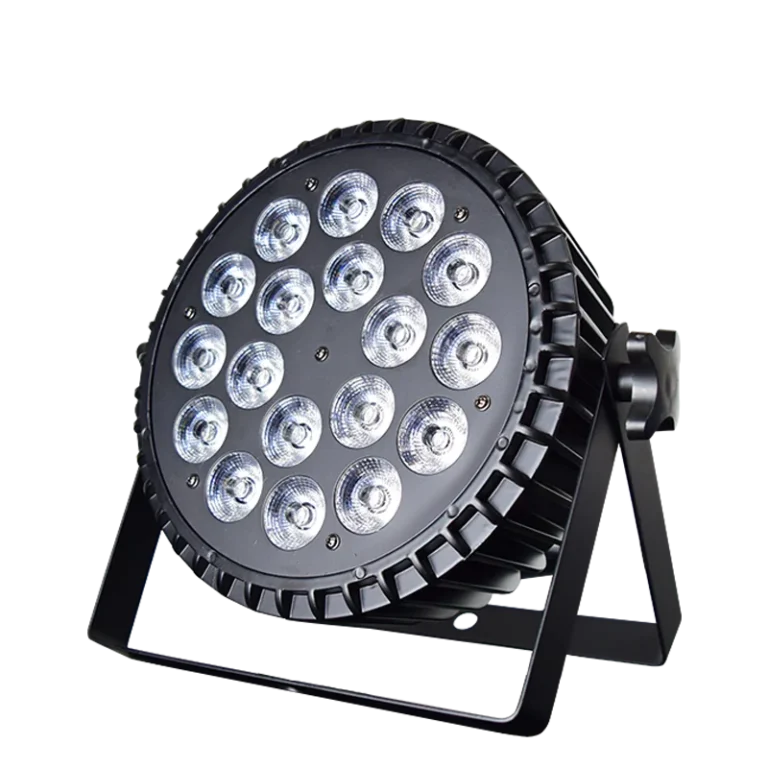 14/18/54-LED Cast-Aluminum Flat PAR Light — 18-position cast-aluminum flat PAR light