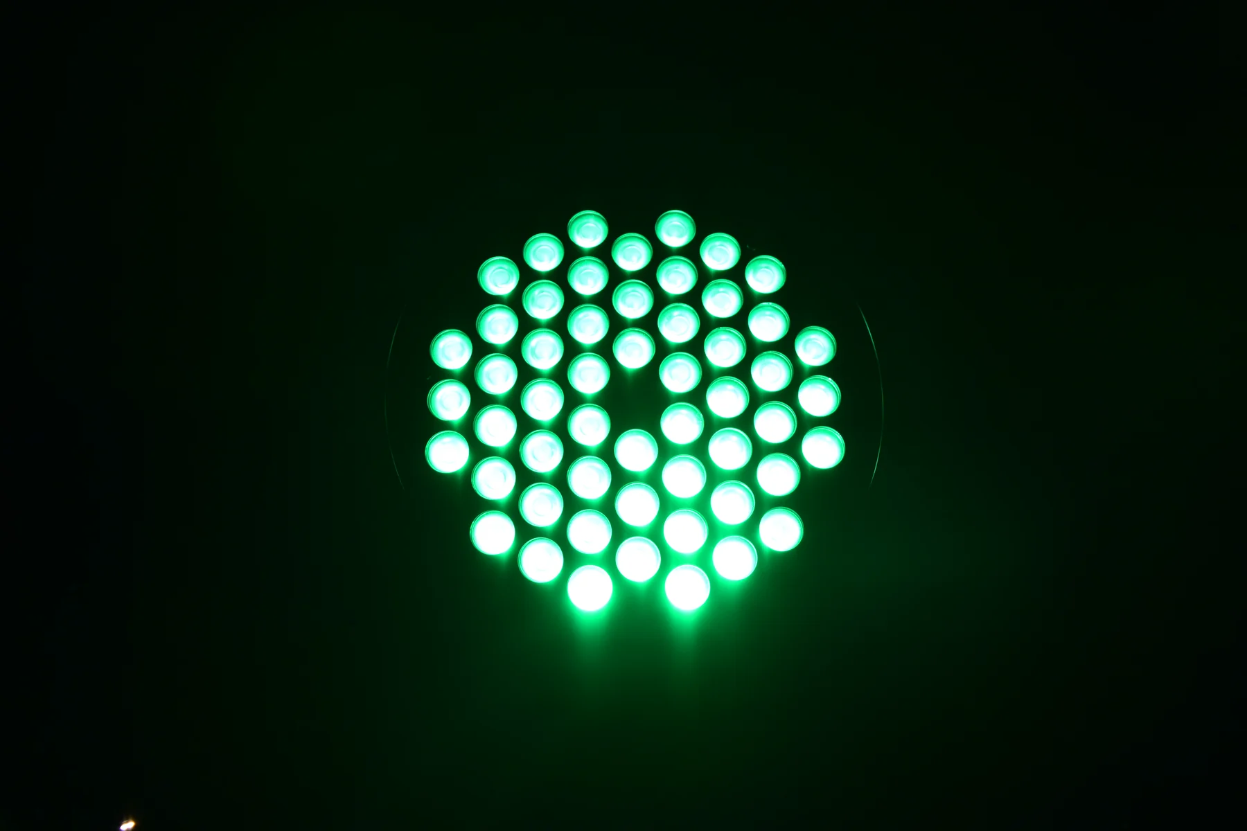 RG-407 LED face illuminated in green