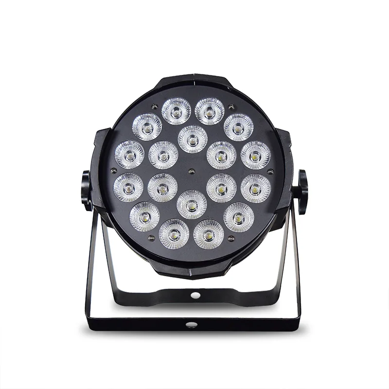 18-LED Aluminum Full-Color PAR Light — Front view of RG-411 18-lens LED PAR