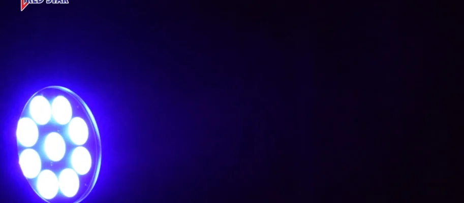 RG-433 9 by 15W six-color LED source demonstration