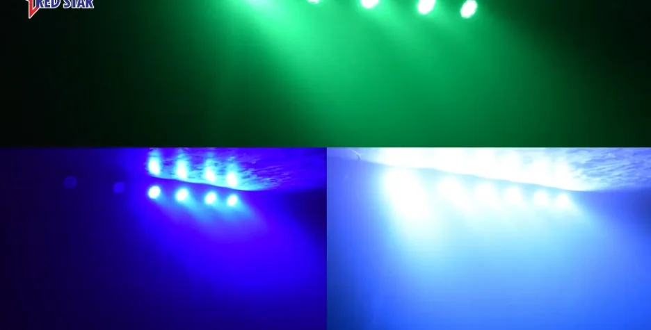 Green blue and white wash examples from RG-433