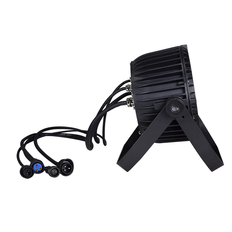 Side profile and cooling fins of RG-433 waterproof flat PAR