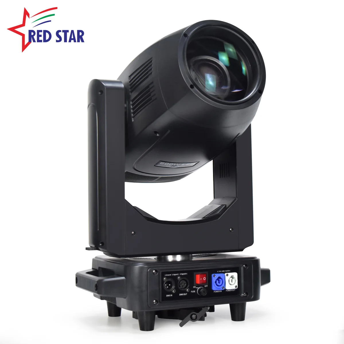 Side view of the 600W-marked LED CMY CTO moving head