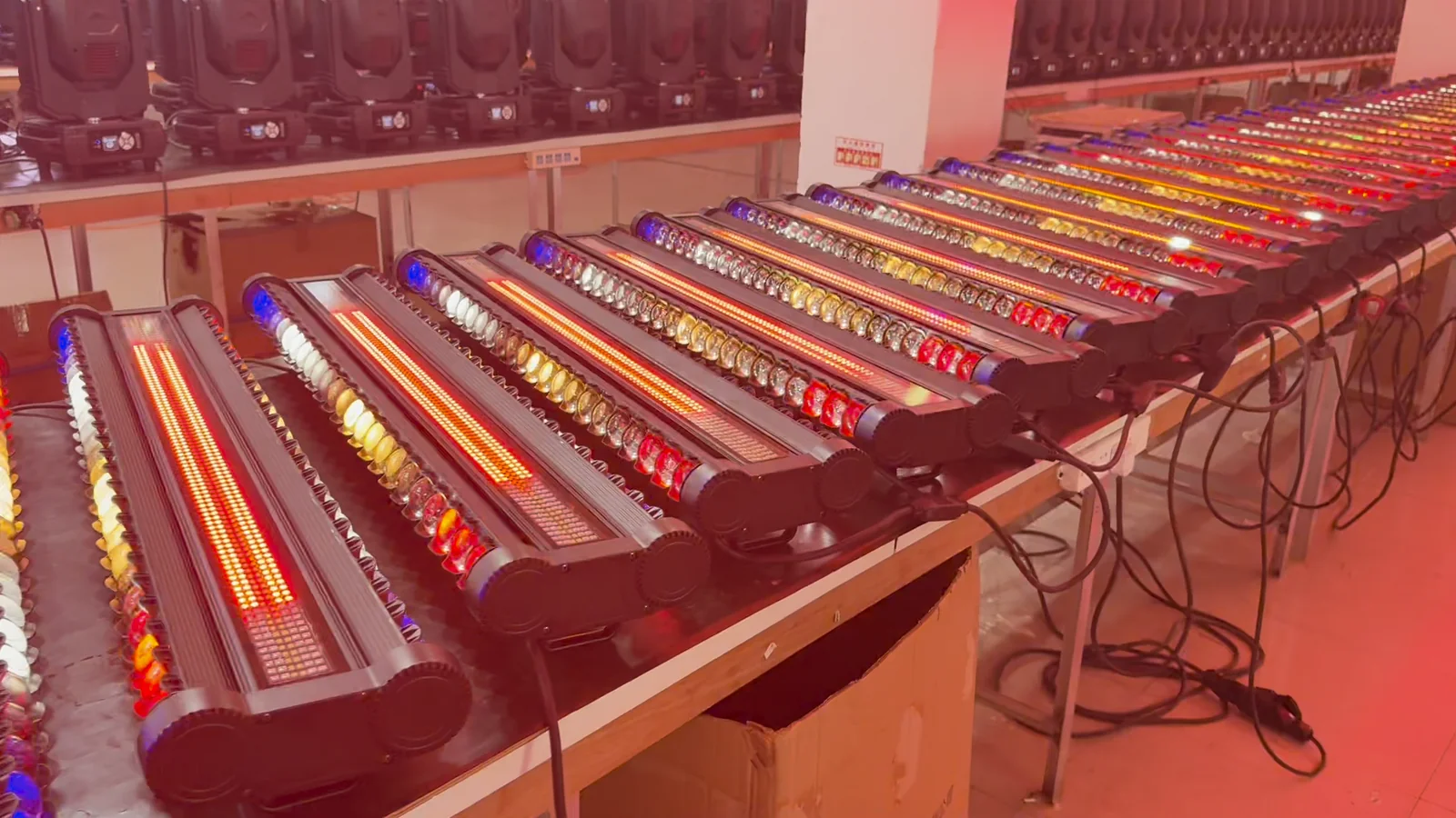 Warm color output across multiple RG-906 fixtures