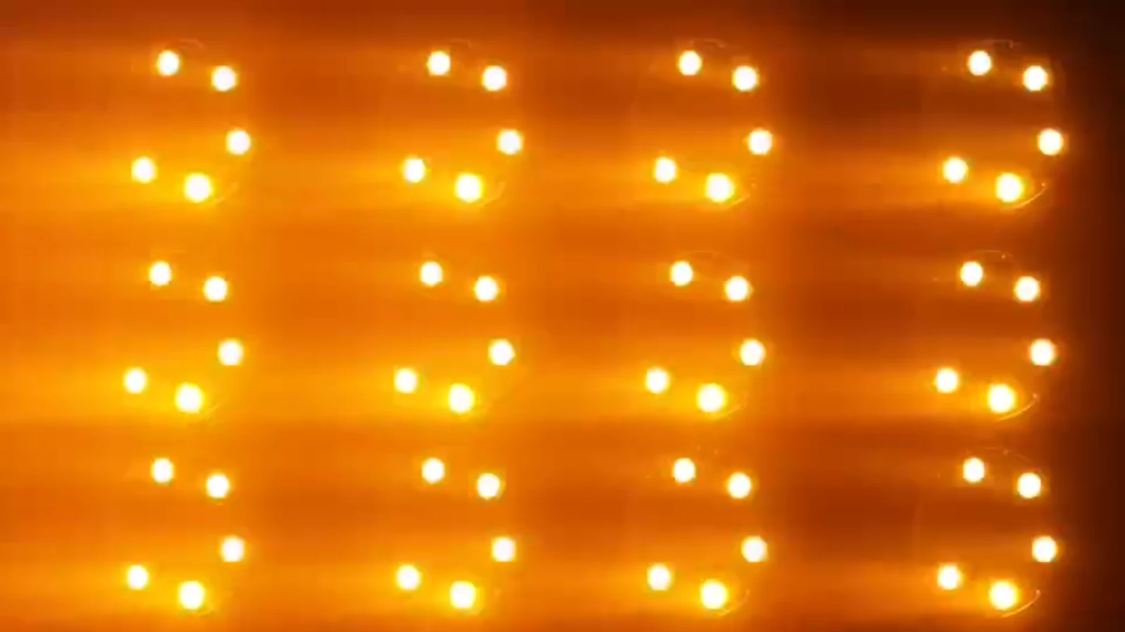 Supplied multi-fixture collage showing illuminated circular faces
