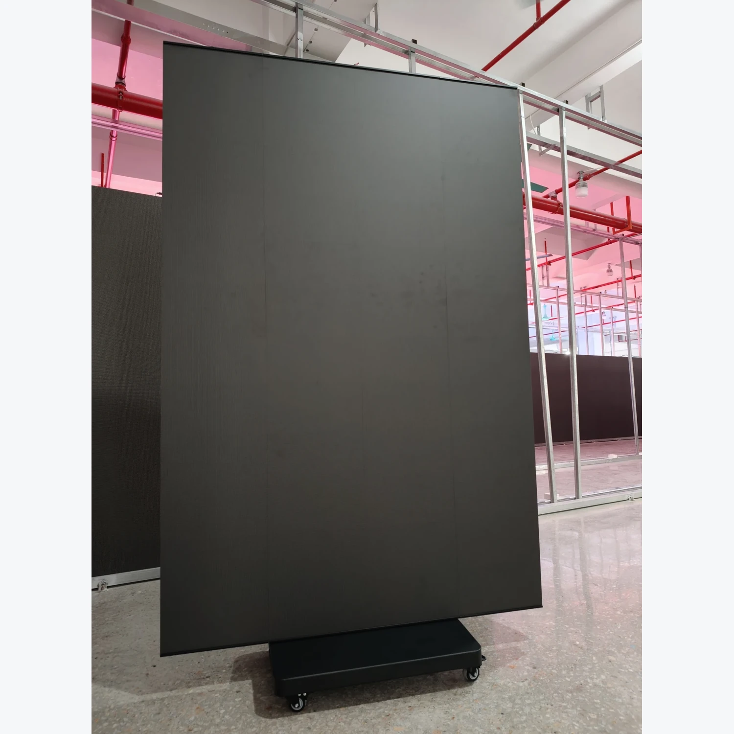 Front view of the LED display with the screen switched off